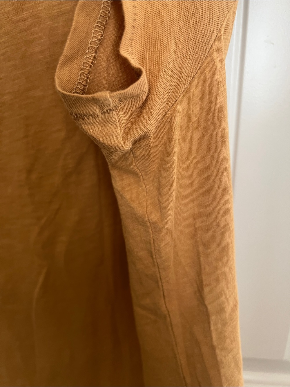 Madewell V-Neck Tee in Burnt Orange - Picture 6 of 7